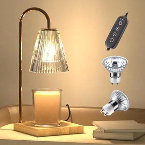Marycele Candle Warmer Lamp with wooden base